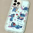 thumbnail image 3 of Lovely Disney Stitch Phone Case for Samsung Galaxy S24 Ultra S23 S22 S21 FE S20 Plus Note 20 10 Pro A34 A54 A33 A53 Clear Cover, 3 of 5