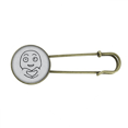 thumbnail image 1 of Heart Gesture Love Face Cartoon Retro Metal Brooch Pin Clip Jewelry, 1 of 3