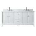 thumbnail image 4 of Vanity Art 72" Bathroom Vanity with Sink and Engineered Marble Top, Freestanding Storage Cabinet with 3 Drawers and 2 Shelves, 4 of 9