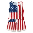 thumbnail image 4 of BOOMNY 4Th Of July Womens 2 Peice Sets Patriotic Usa Star Striped Graphic Short Sleeve Tops Shorts Outfits for Women Independence Day Matching Sets, 4 of 4