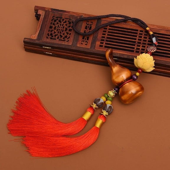 Car Pendant Gourd Ornament Feng Shui Decor For Rearview Mirror