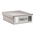 thumbnail image 4 of Organizador de sábanas, organizador de ropa de cama, transpirable, multiusos, a prueba de polvo, almacenamiento de sábanas para toallas, sábanas Queen Gris claro, 4 of 8