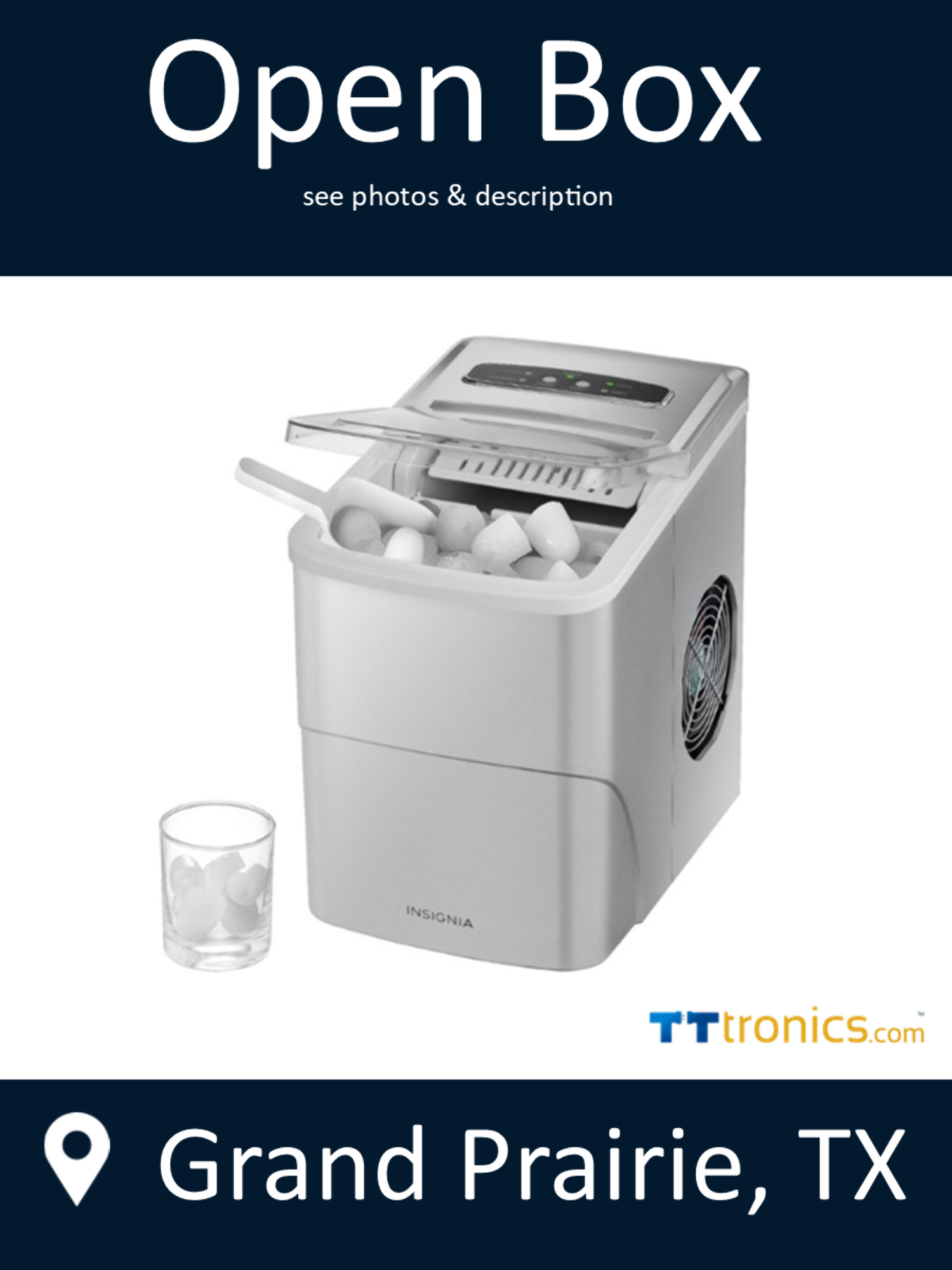 Insignia 26Lb. Portable Ice Maker Silver