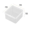 thumbnail image 7 of JNANEEI Small Clear Plastic Beads Storage Container Box with Hinged Lid Used for Small Items Jewelry Hardware 2.56x2.56x1.5in, 7 of 7