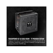 Thermaltake Toughpower GF A3 Gold 850W - TT Premium Edition - Internal - 3.3 V DC, 5 V DC, 12 V DC,12 V Output - 850 W - 1 +12V Rails - 1 Fan(s) - NVIDIA SLI Supported - 90% Efficiency