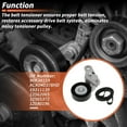 thumbnail image 3 of Unique Bargains 1 Set Kit de Tensor de Correa de Transmisión para Chevrolet Silverado 1500 1999-2008 Kit de Correa Serpentina con Tensión 90K38159/ACK040378HD/19311139, 3 of 7