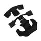 thumbnail image 5 of uds almohadilla de espuma viscoelástica forro de esponja protectora Kit de acolchado para casco Universal motocicleta Scooter bicicleta casco de ciclismo negro, 5 of 12