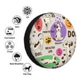 thumbnail image 4 of Fotbe Dog Doing Yoga Funda de Llanta de Repuesto con Estampado, Engrosada, Ajuste Universal para Jeep, Remolque, RV, SUV, Camión-16 inch, 4 of 6