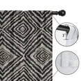thumbnail image 4 of Blackout Kids Curtains,Black and White Geometric Pattern Childrens Insulated Curtains Set Of 2,Bedroom Essentials,Toddler Room Decor 42x63in(106x160cm), 4 of 5
