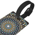 thumbnail image 3 of Kdxio Dot Mandala Luggage Tags Privacy Cover ID Label Suitcase Tags Identifiers For School Bags,Suitcases, 3 of 7