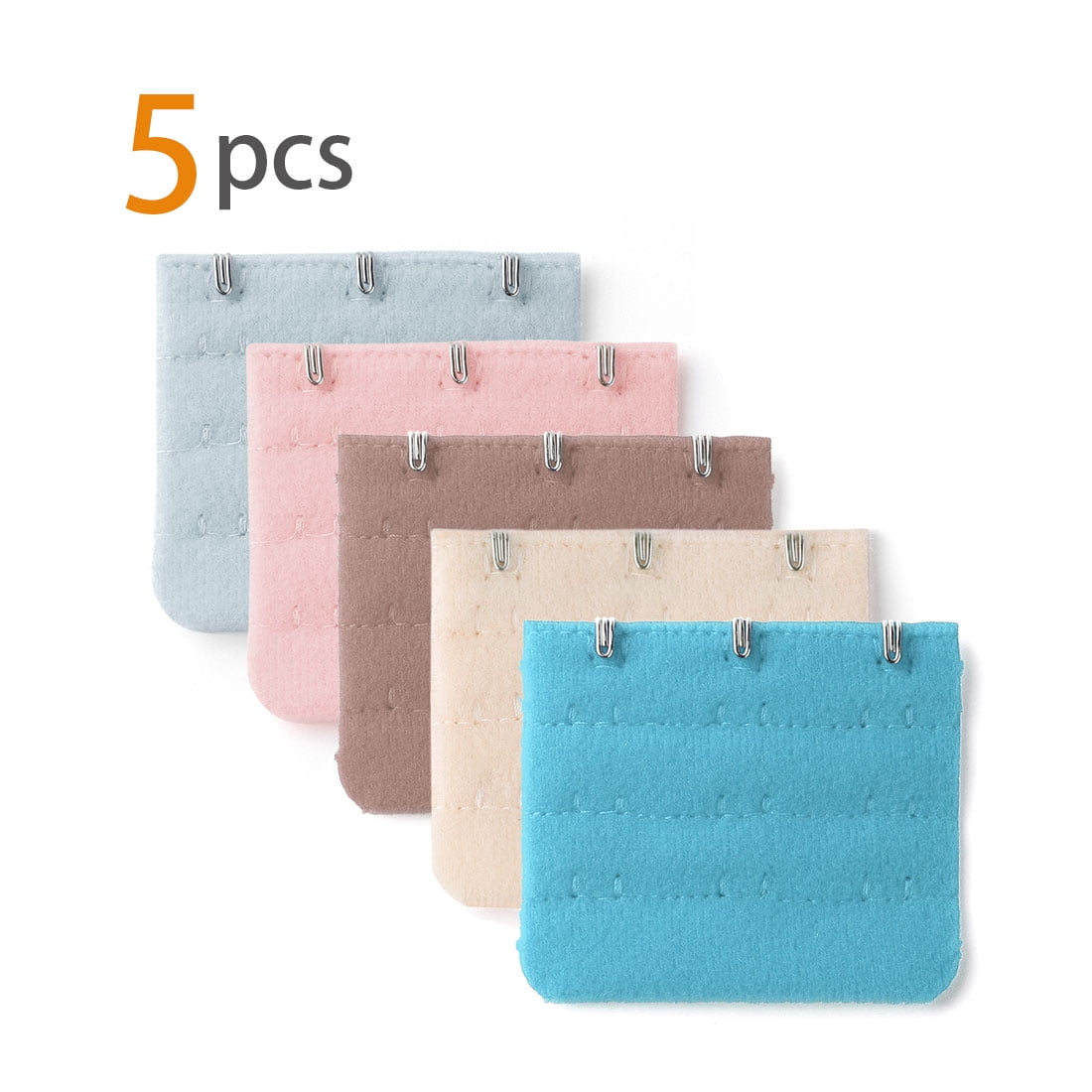 Unique Bargains Women's Bra Extender Strap Extension Buckle 3 Hooks 3 Rows