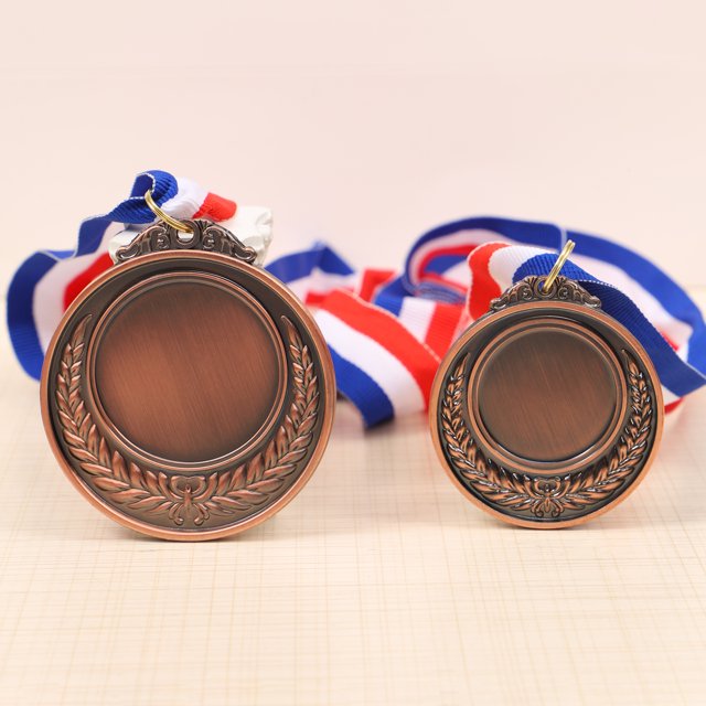 Medallas pequeñas de espiga de trigo enumeradas con cinturón de color Actividades de producción de grabado Competencia Premio conmemorativo Medallas de metal