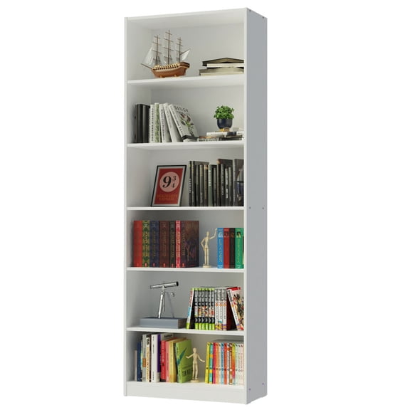 Estante Librero Organizador Madesa 6908 con 6 Nichos Blanco 1