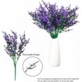 thumbnail image 2 of Ramo de novia romántico de lavanda artificial ecológico, diseño desmontable con ramos realistas para decoración del hogar y la oficina, 2 of 5