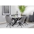 thumbnail image 6 of Paulita Rectangular Dining Table White and Gunmetal, 6 of 7