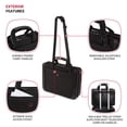 thumbnail image 4 of Portafolio Storage Binder Wenger Proxy con cierre para portátil, color negro, 14 pulgadas, 4 of 7