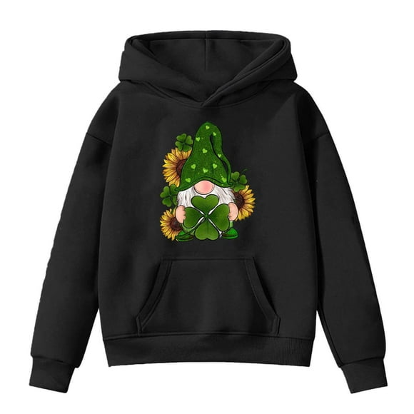 Kids St. Patrick's Day Long Sleeve Pullover Hoodie Baby Jacket