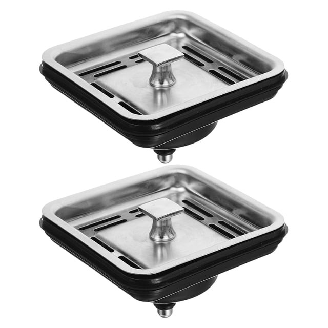 KAKOWELY kitchen sink stopper 2pcs Kitchen Sink Strainer Plug Waste Processor Plug Waste Disposer Waste Filter For Home Kitchen Dispenser Garbage3.35"X3.35"X2.17"