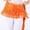 Orange, variant on Skirts for Women Encryption Tassel Waist Towel Skirt for Latin Dance with Lace Up Binding and Accessory Yellow One Size