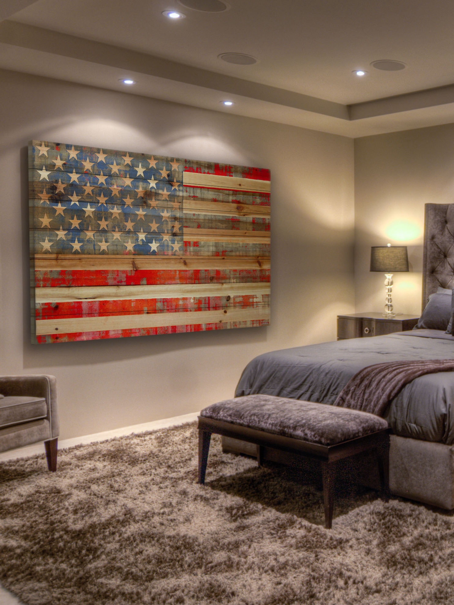 Parvez Taj American Dream Pinewood Wall Art