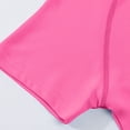 thumbnail image 4 of Amidoa Girls Short Sleeve Crewneck Summer Solid Color T Shirts Kids Casual Tops Pink Size 7, 4 of 8