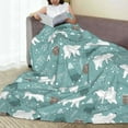 thumbnail image 6 of Vsdgher whiter Snow bear Print Ultra-Soft Micro flannel Blanket Throw Blankets for Couch Sofa, Bed (4 sizes)-50"x40", 6 of 7