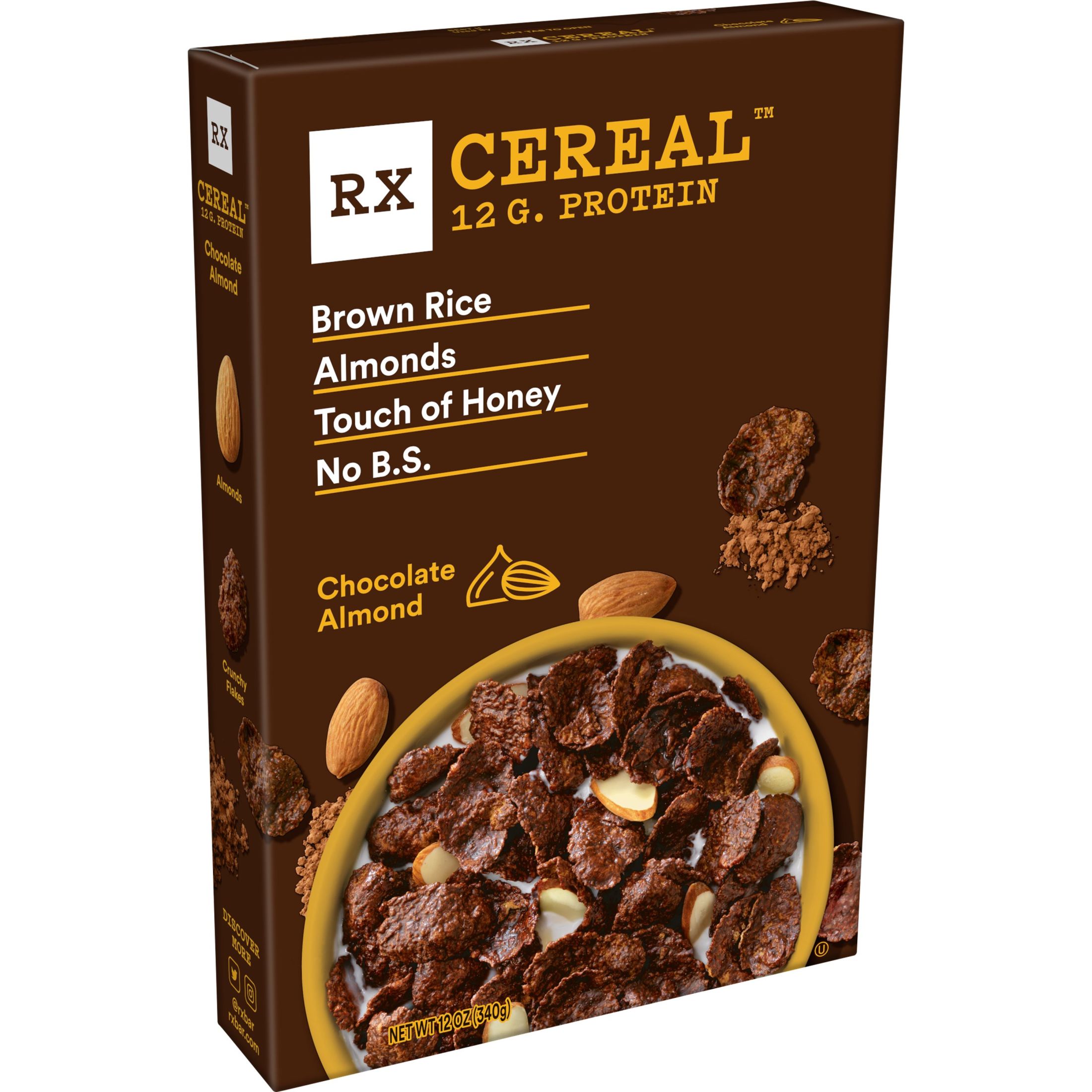 RX Chocolate Almond Breakfast Cereal, 12 oz