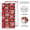 thumbnail image 2 of 2-Piece Polyester cotton Towel Set Absorbent Black and White Checkered Snowflake Hand Towel Bath Towel Soft and Comfortable Machine Wash 28.3x14.4, 2 of 7