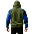thumbnail image 5 of Men's Hoodie Long Sleeve Hooded Sweatshirt Casual Basic Essential Drawstring Pullover Hoodie With Pocket Green XL, 5 of 5