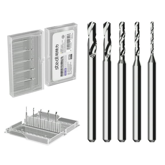 stedi Manual Pin Vises Hand Drill Bits, Tungsten Steel Micro Drill Bit Set 1.0/1.5/2.0/2.5/3.0MM
