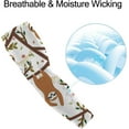 thumbnail image 3 of Unisex UV Sun Protection Arm Sleeves, Cooling Sleeves Tropical Funny Sloth, Arm Cover Shield for Outdoor Sports, Long Arm Cover for Indoor Outdoor, 3 of 6