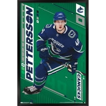 NHL Vancouver Canucks - Elias Pettersson 19 Wall Poster, 22.375" x 34", Framed