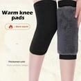 thumbnail image 2 of 1 Pair Winter Soft Thermal Knee Braces, Comfortable Leg Warmers Sleeves for Skiing, Cycling, Camping & Running, Arthritis Relief & Tendonitis Support, 2 of 10