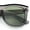 Slate - Green, variant on Curved Concave Face Oversized Horn Rim Plastic Retro Sunglasses All Black
