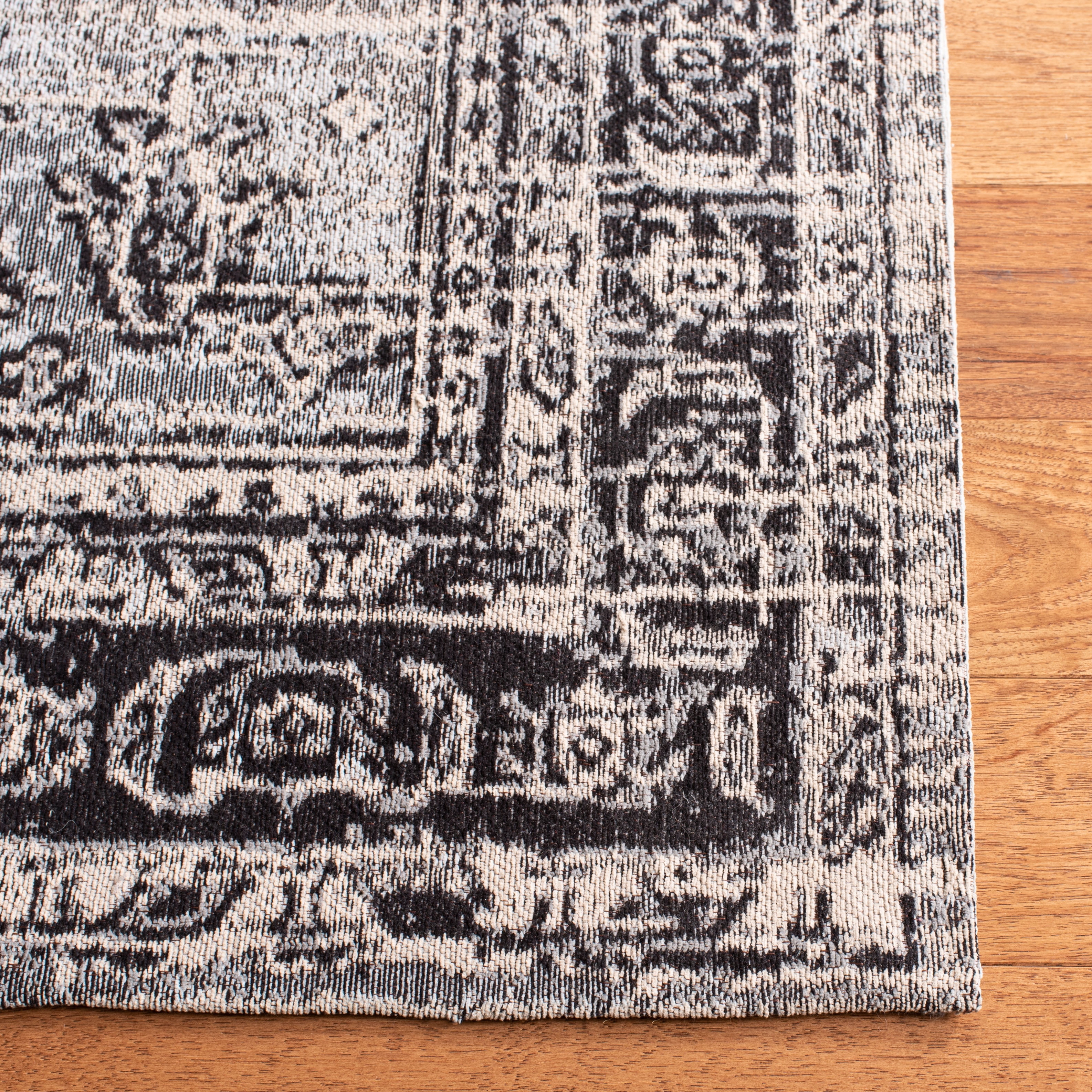 SAFAVIEH Classic Vintage Bedinn Overdyed Polyester Area Rug, Grey, 5' x 8'