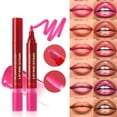 thumbnail image 4 of Lip Marker, Liquid Lip Liner, 2 In 1 Matte Waterproof Longwear Lip Tint Pen, High Pigmented Non-Sticky Quick Drying Soft Texture Lip Makeup Tool, 4 of 5