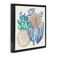 thumbnail image 3 of Stupell Industries Bohemian Coastal Sea Life Black Floating Frame Canvas Art, 18 x 18, by Veronique Charron, 3 of 8
