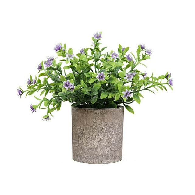 Flowerpots with Dish Ceramic, Home Desktop Potted Plants, Potted Plants, Potted Pelvic Pottery Simulation Bonsai, Flower Pots