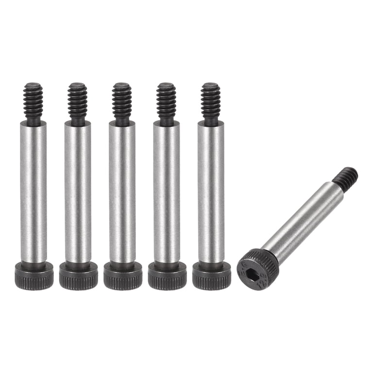 Uxcell Alloy Steel Hex Socket Head Shoulder Screws – 5/8 Shoulder Length, 1/4 Shoulder Dia, #10-24 Thread, Blackened, 5-Pack