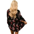 thumbnail image 2 of Haute Edition Women's Lightweight Summer Kimono Cardigan Cover Up in Leopard and Floral, 2 of 2