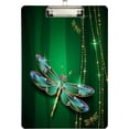 thumbnail image 2 of GZHJMY Green Dragonfly Acrylic Clipboard Letter Size 9" x 12.5" Decorative Clipboard with Low Profile Gold Metal Clip for Office School Student Women Whiteboard Clipboards, 2 of 7