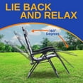 thumbnail image 4 of SereneLife Adjustable Zero-Gravity Chair Gray Black, 4 of 8