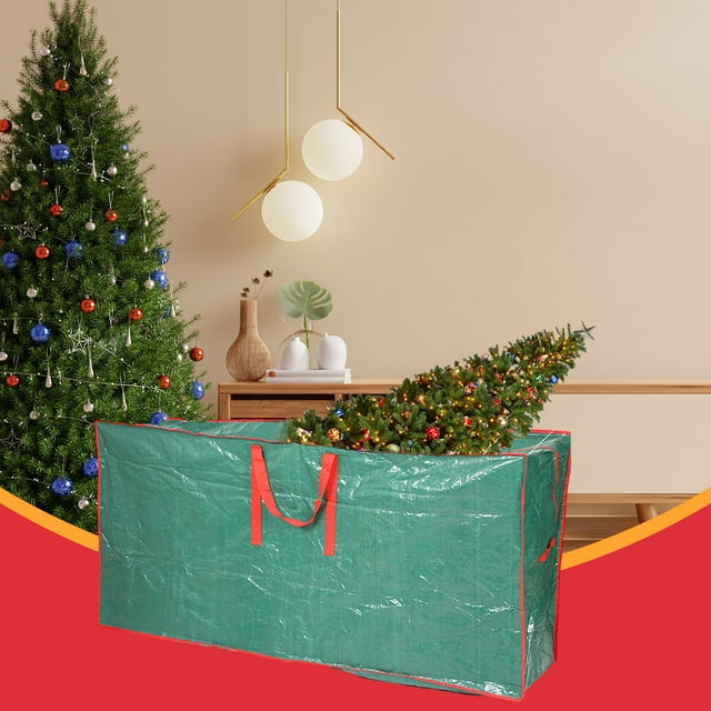 Christmas Tree Storage Bag, Artificial Tree Cover, Waterproof Material, Heavy-Duty Zipper, Reinforced Handles, Holiday Season Storage, for Home Use, Durable Fabric, Space-Saving Solution, Hzhnb