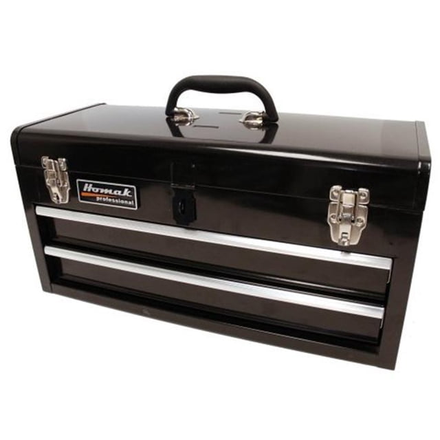 Homak 20 Inch Black 2 Drawer Toolbox