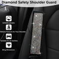 thumbnail image 4 of 2 Pcs Car Seat Belt Covers, Universal Car Seat Belt Pads Cover, Car Seat Belt Strap Cover Shoulder Pad, Bling Seat Belt Covers for Women, Car Interior Accessories, Multi-Color, 4 of 11