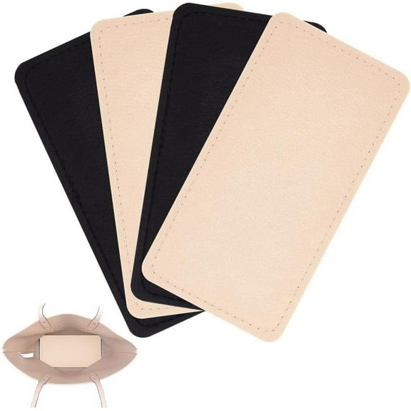 4pcs Handbag Base Shaper 2 Colors Bag Bottom Shaper Pad 9.8×5.1" Insert Cushion Base Shaper Felt Bag Base Shaper for DIY Handbag Tote Purse Clutch Crossbody Bag Backpack Canvas Travel Bag