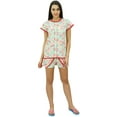 thumbnail image 6 of Bimba Women's Cotton Nightwear Button-Down Top With Shorts Cute Night Suit Set, 6 of 6