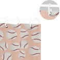 thumbnail image 5 of Coolnut Baseball Print Shower Curtain Bathroom Decor Watercolor Shower Curtain Sets Fabric Cloth Bathroom Curtains with Hooks 60x72 Inch, 5 of 6