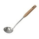 thumbnail image 1 of Cucharón de sopa Unique Bargains acero Inoxidable Mango madera Diseño Restaurante cocina tono Plateado, 1 of 7