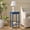 Blue, variant on Safavieh Orbis Wood Modern Square End Table, Dark Chocolate